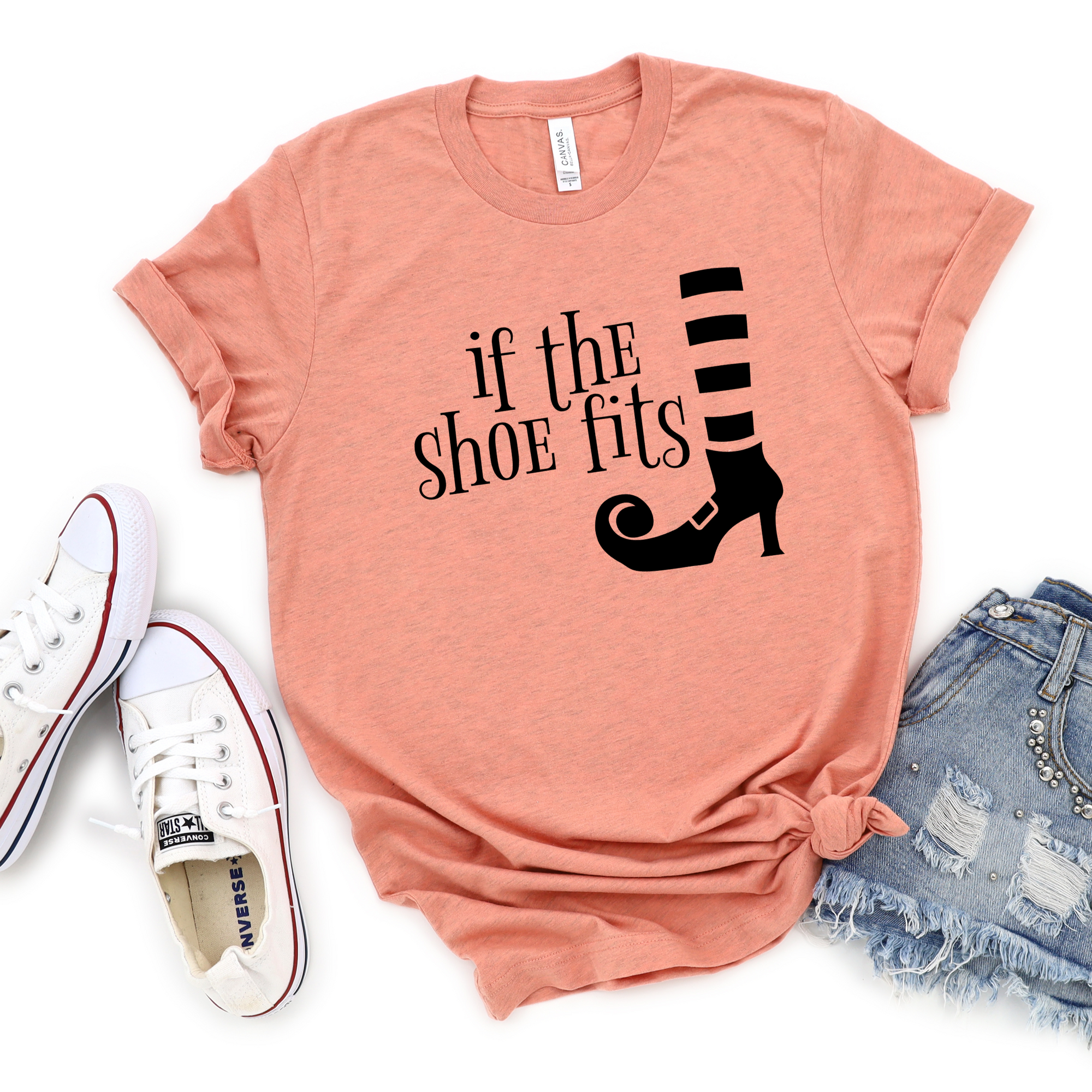 If the Shoe Fits Halloween Witch Tee
