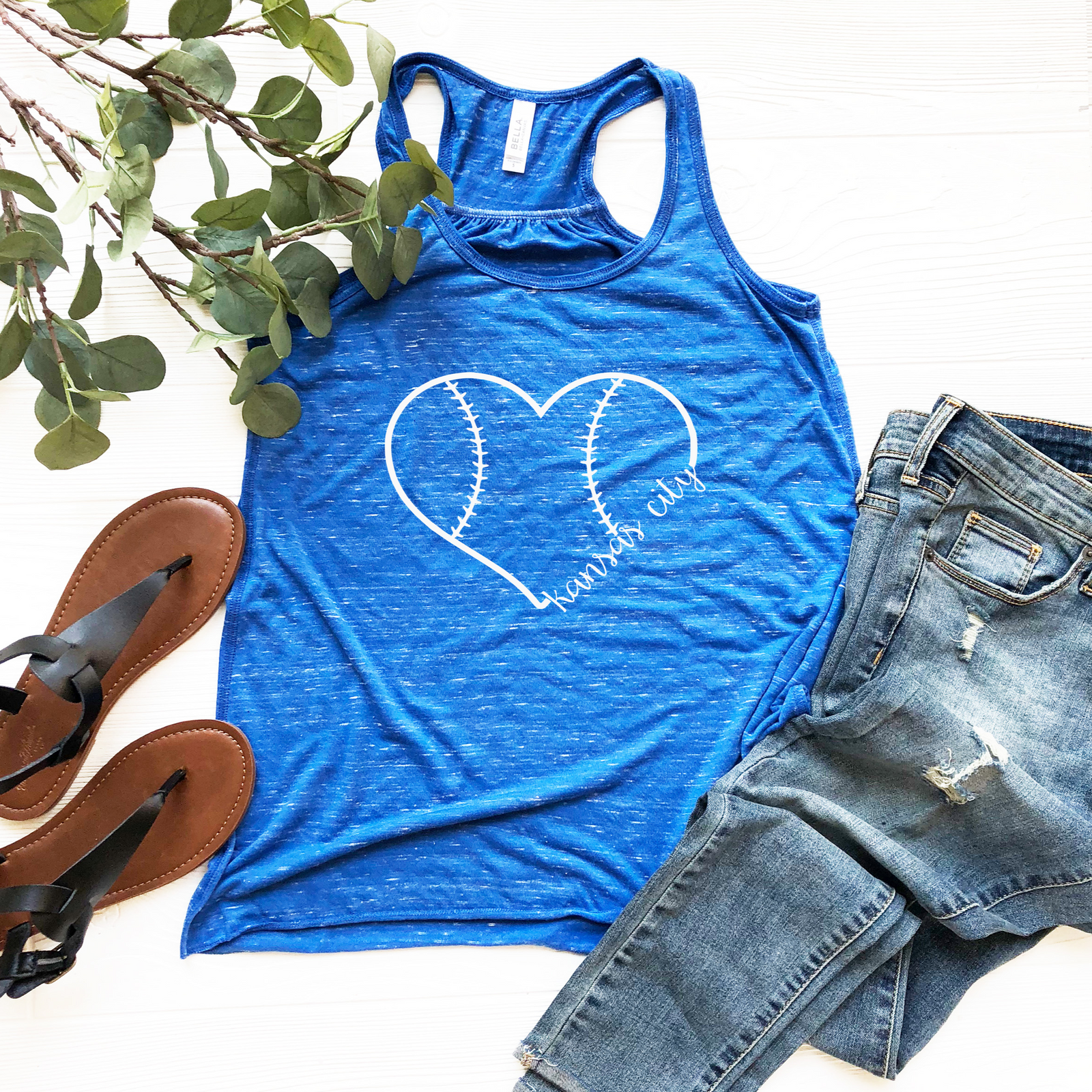 Kansas City Baseball Heart Tank