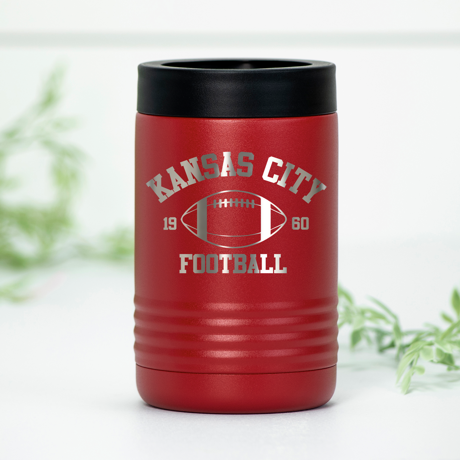 Kansas City Football Engraved Can Cooler