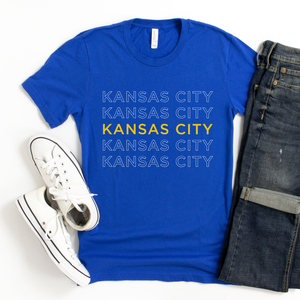 Kansas City Repeated Blue Tee