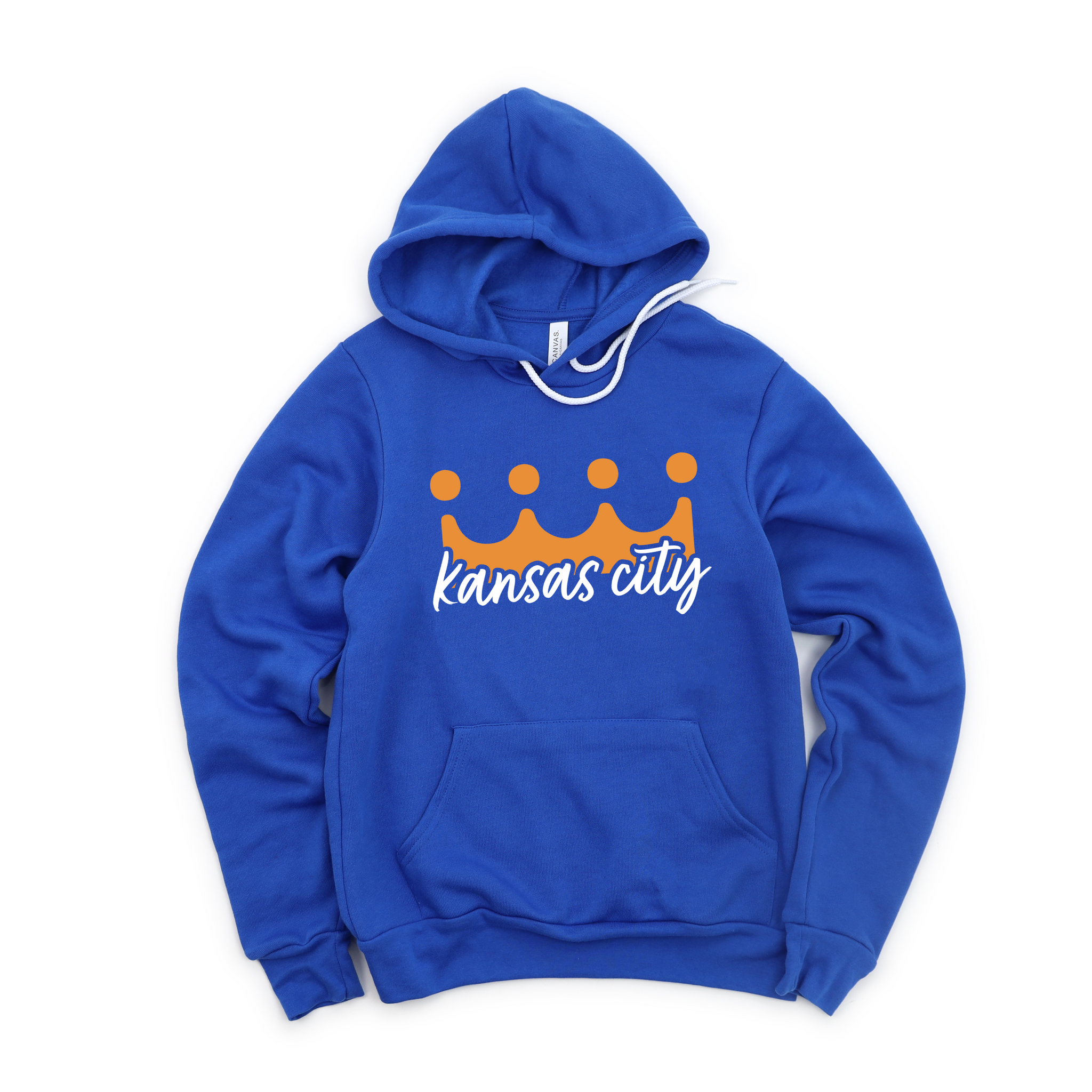 Kansas City Crown Two Color Hooded Sweatshirt Kansas City Kreations