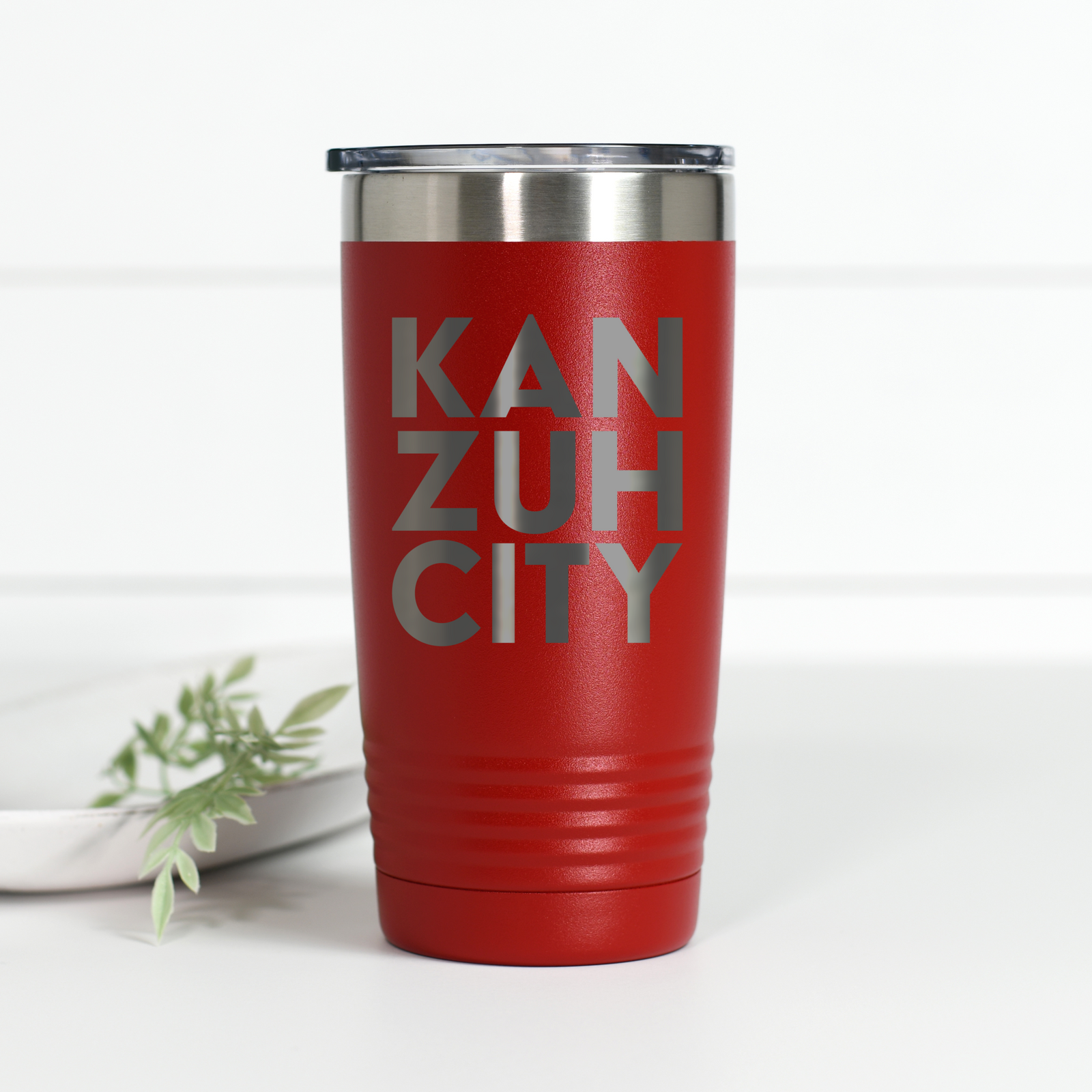 Kan Zuh City 20 oz Engraved Tumbler
