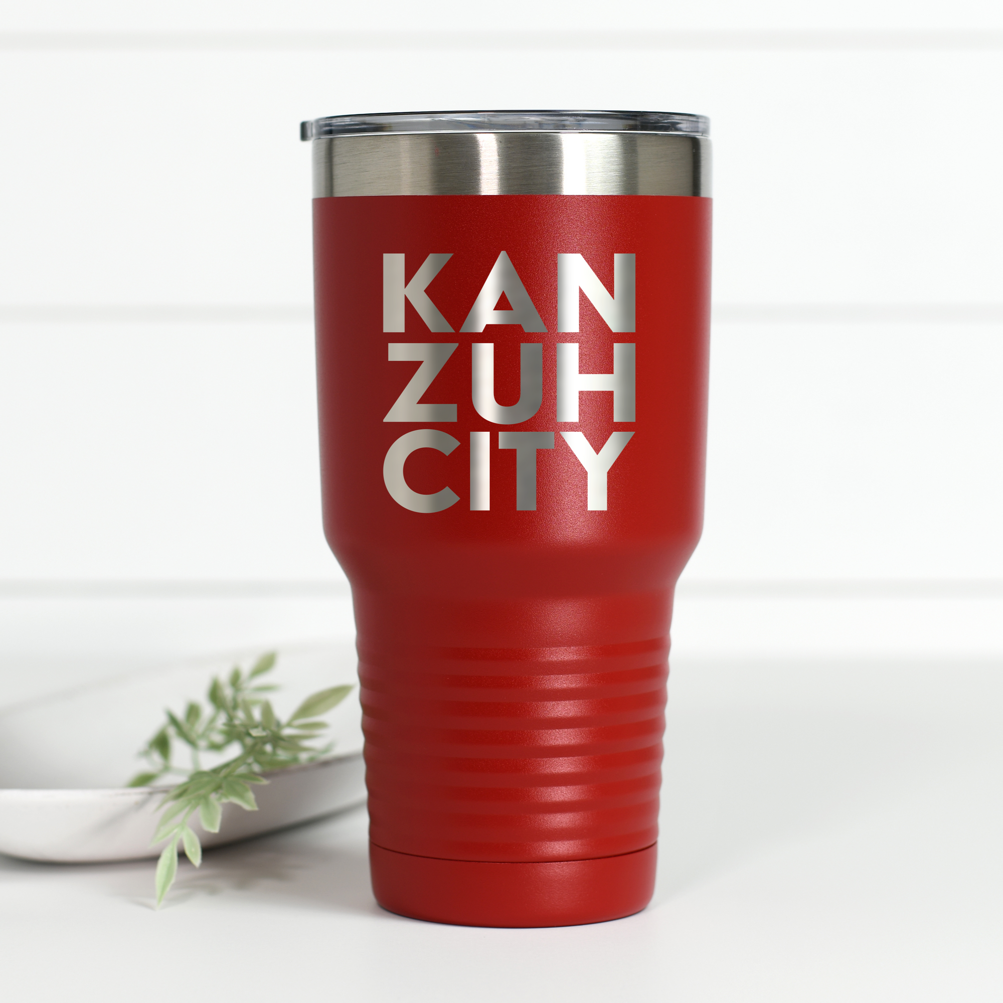 Kan Zuh City 30 oz Engraved Tumbler