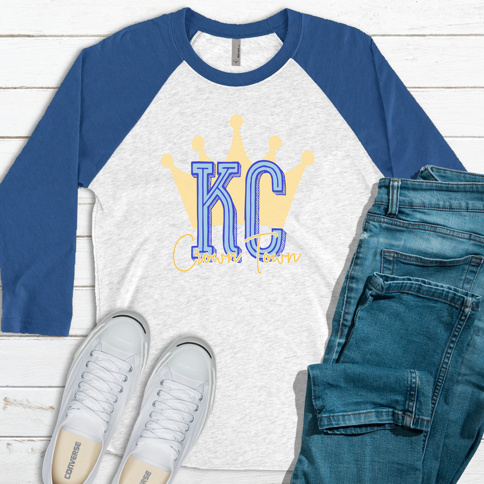 KC Crown Town Raglan Tee