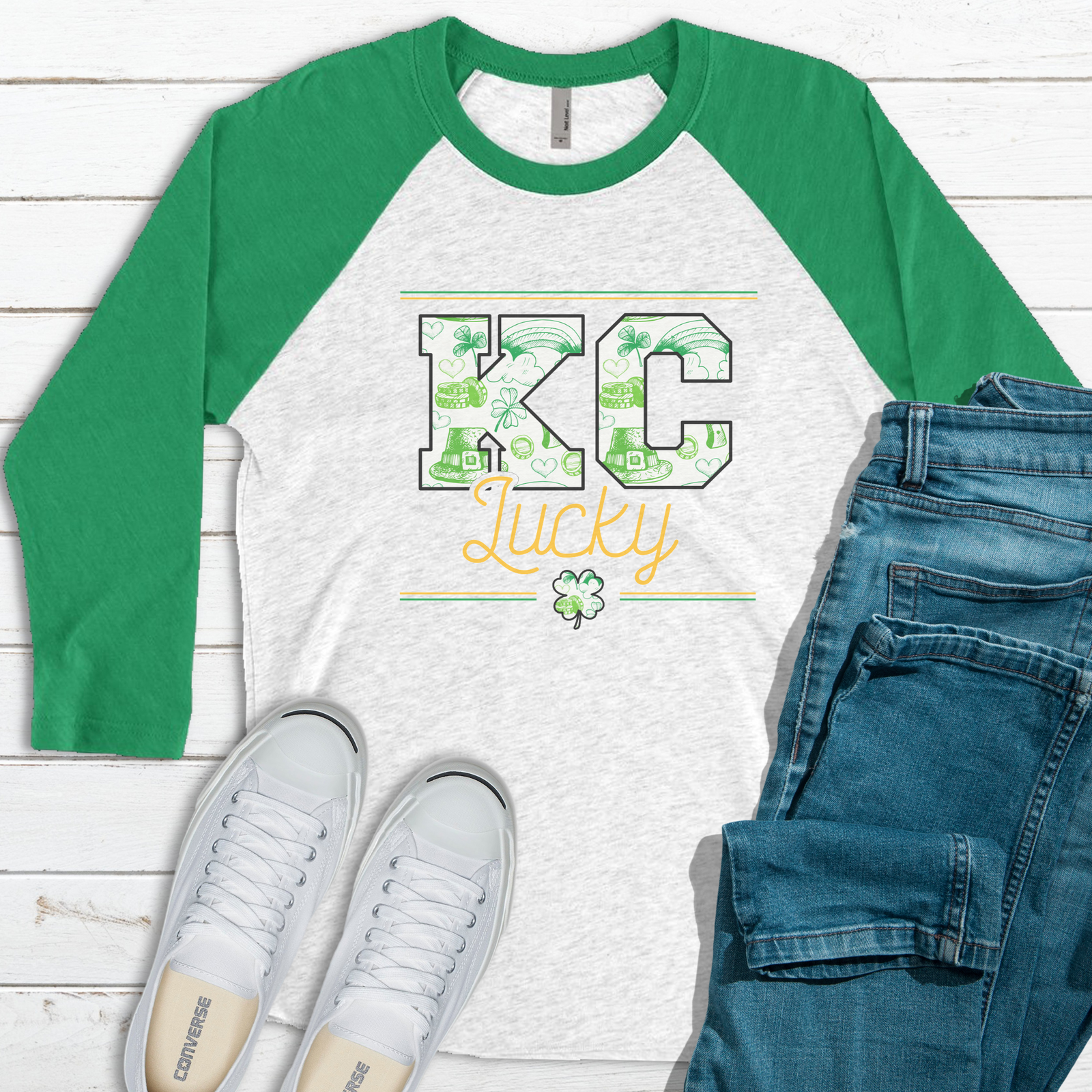 KC Lucky Raglan Tee