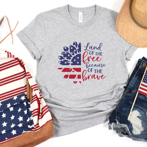 Land of the Free Because of the Brave Tee