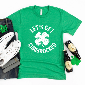 Let's Get Shamrocked St Patricks Day Tee