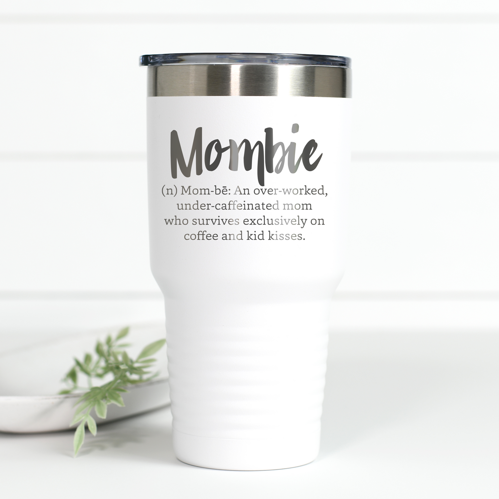 Mombie 30 oz Engraved Tumbler
