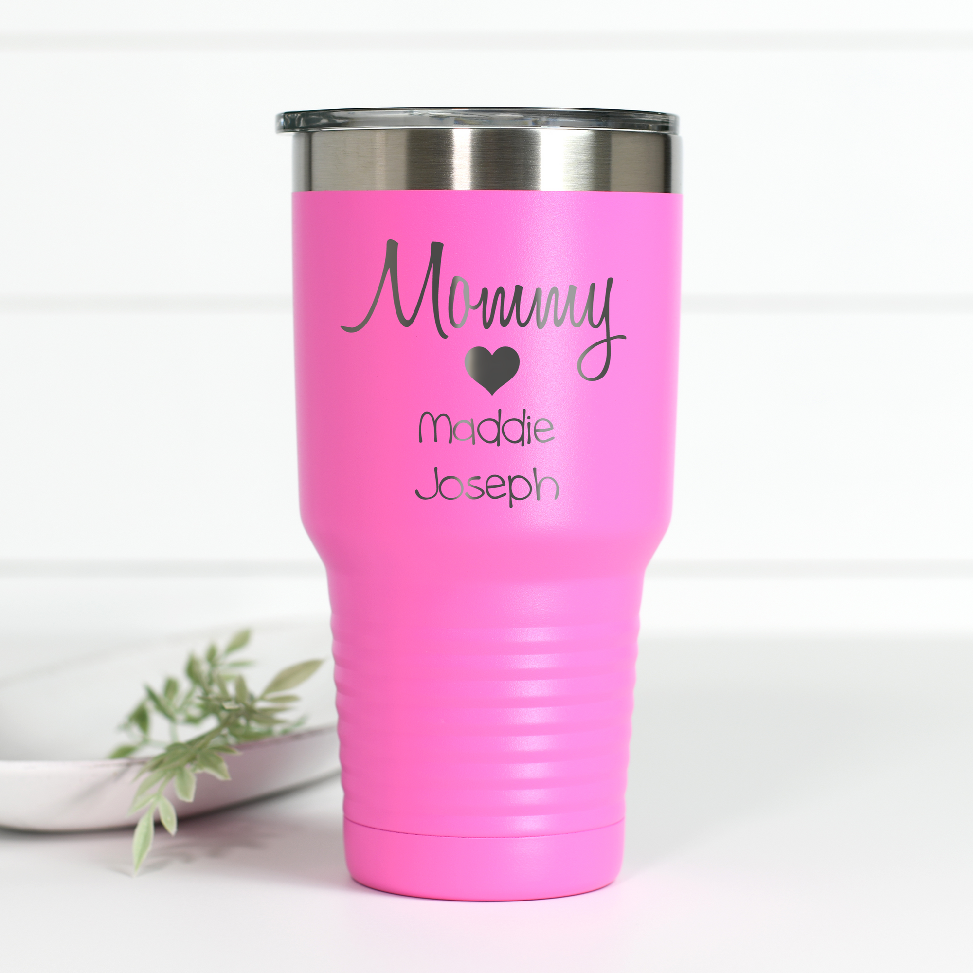 Mom Personalized 30 oz Engraved Tumbler