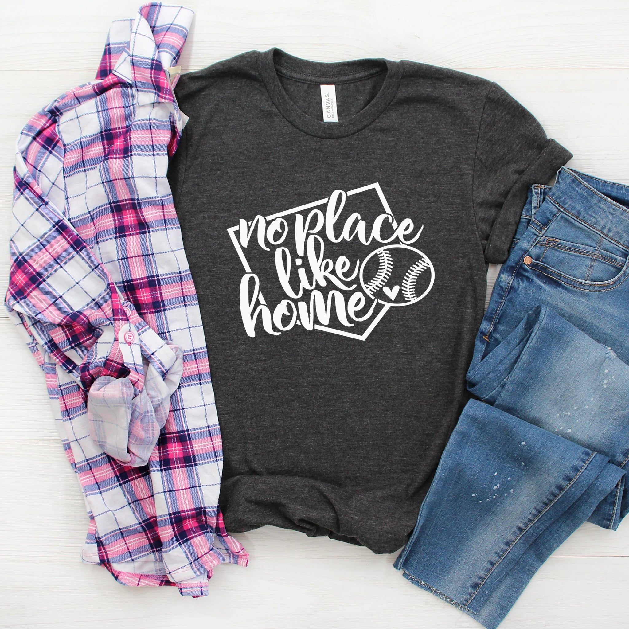 No Place Like Home Baseball Tee