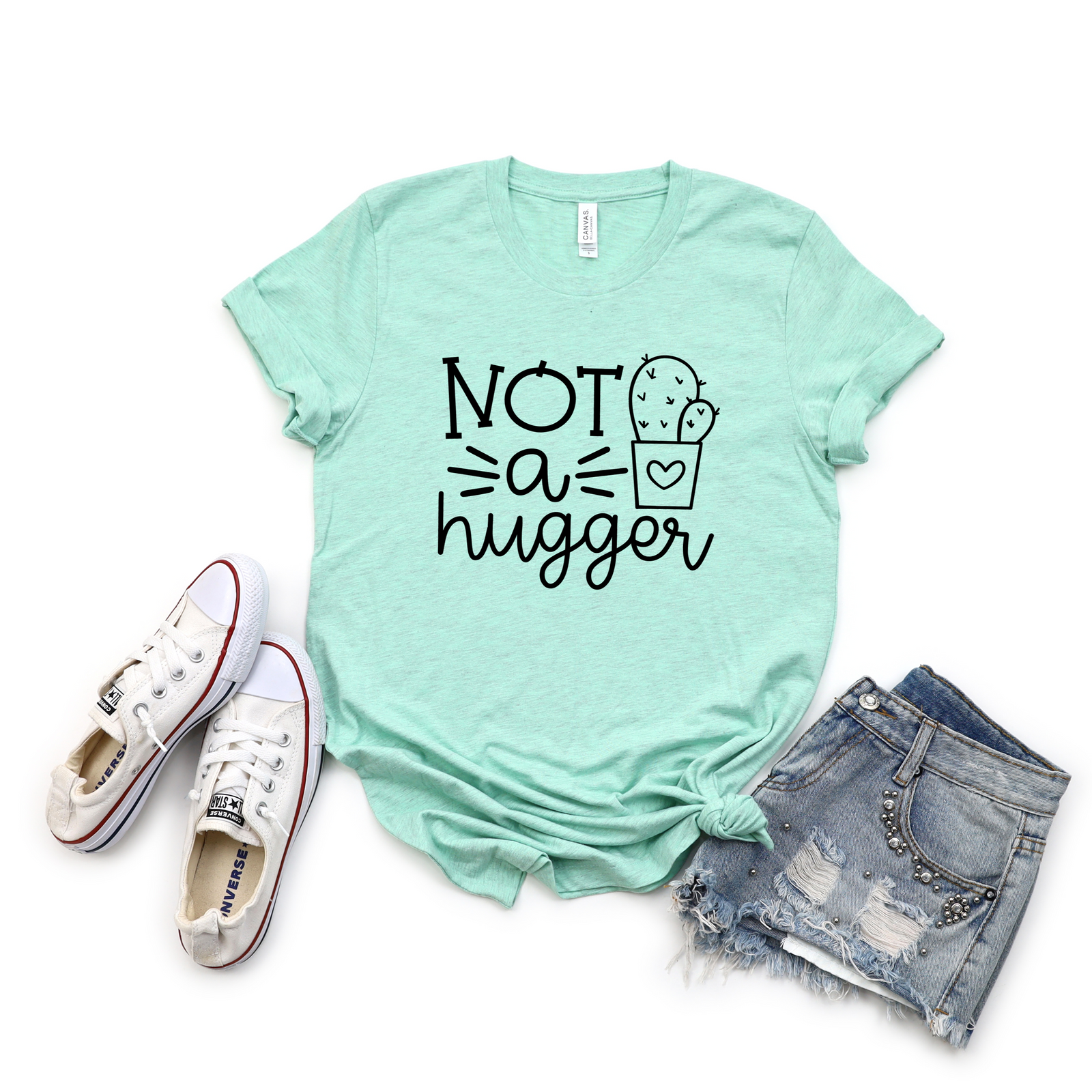 Not A Hugger Cactus Tee