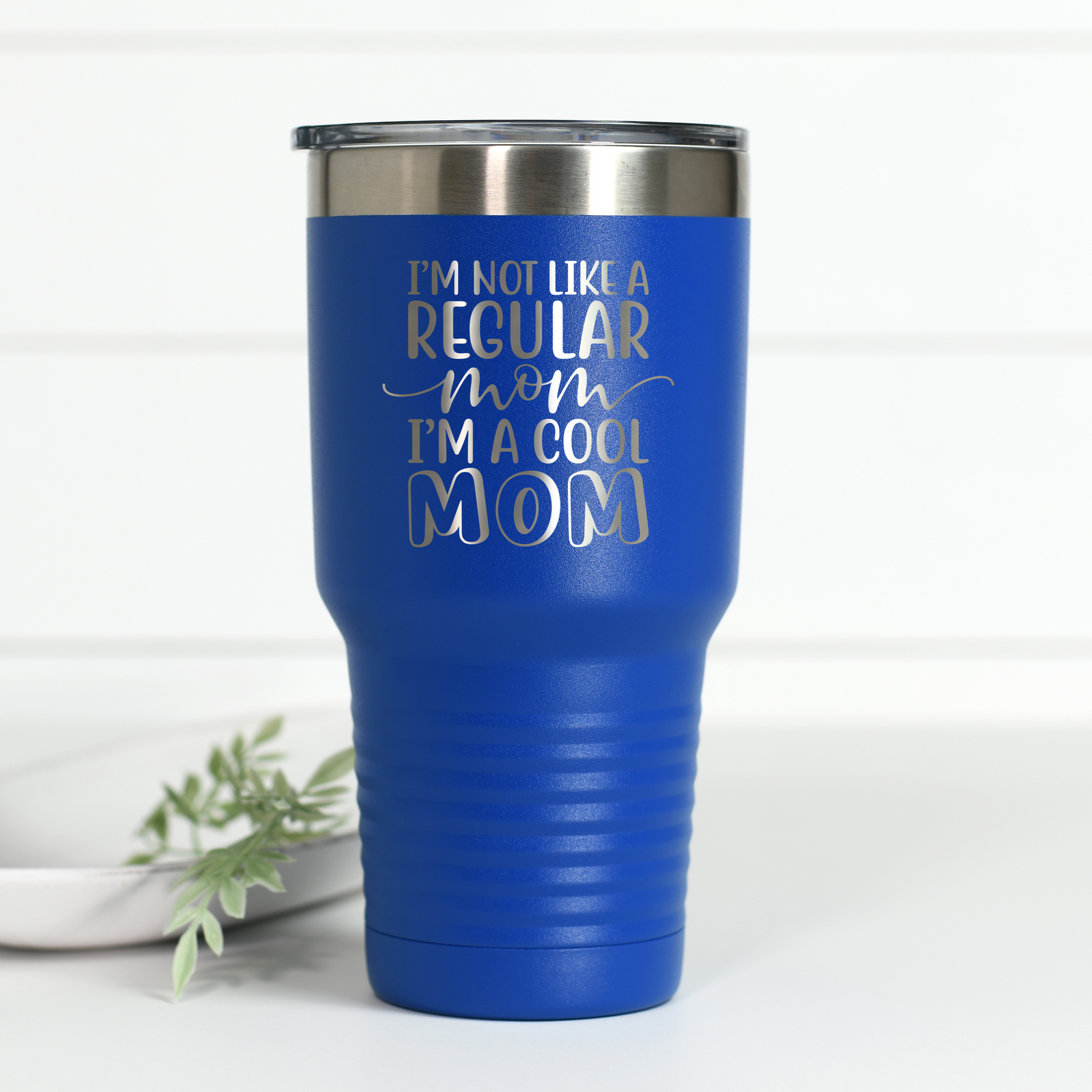 I'm Not A Regular Mom 30 oz Engraved Tumbler