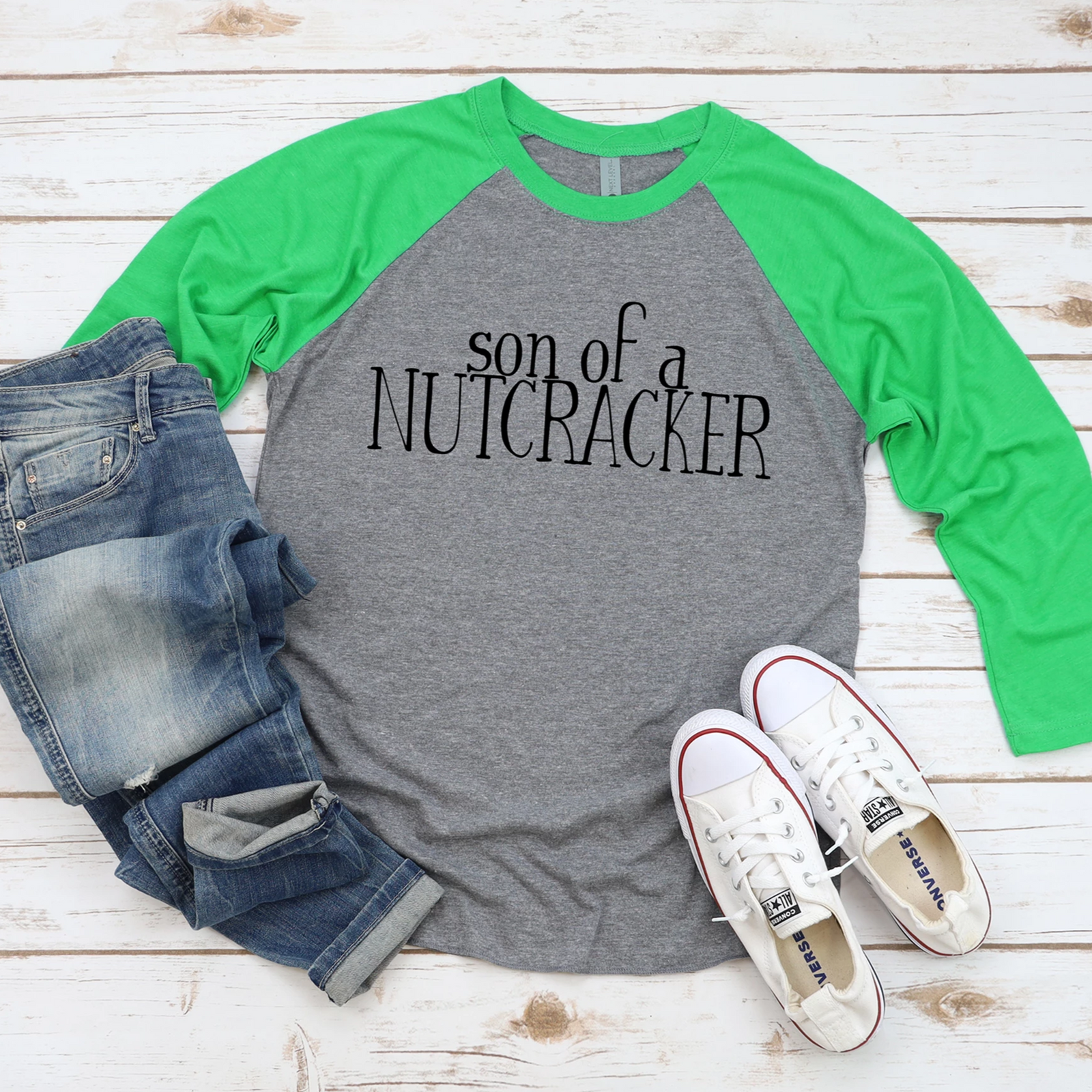 Son of a Nutcracker Raglan Tee