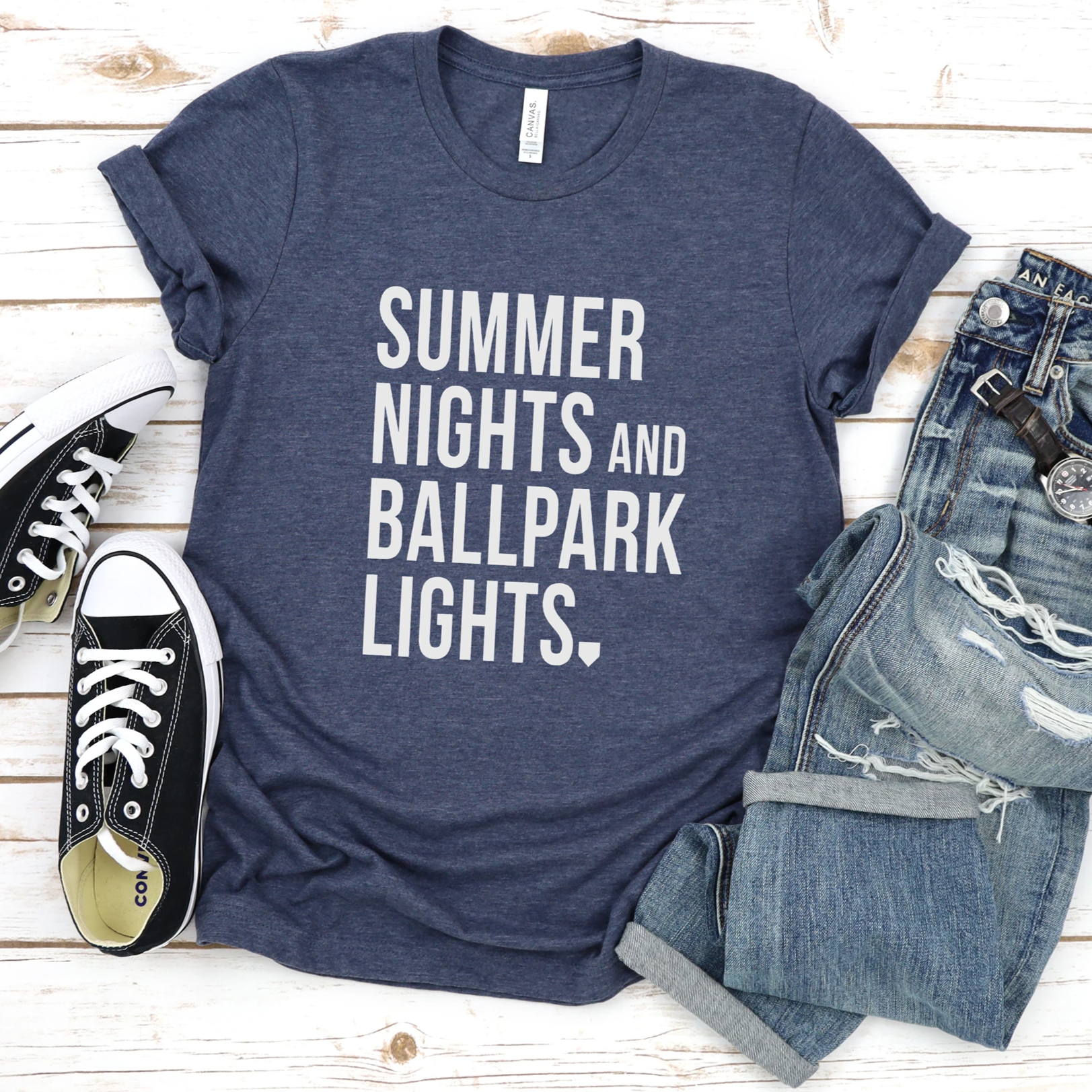 Summer Lights and Ballpark Lights Tee