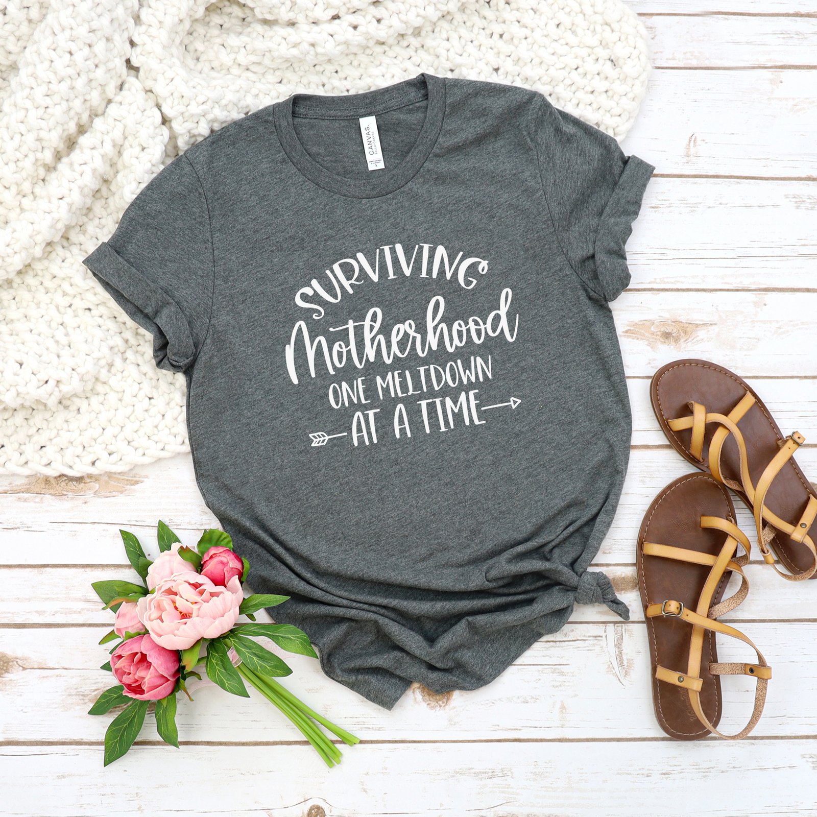 Surviving Motherhood Meltdown Tee