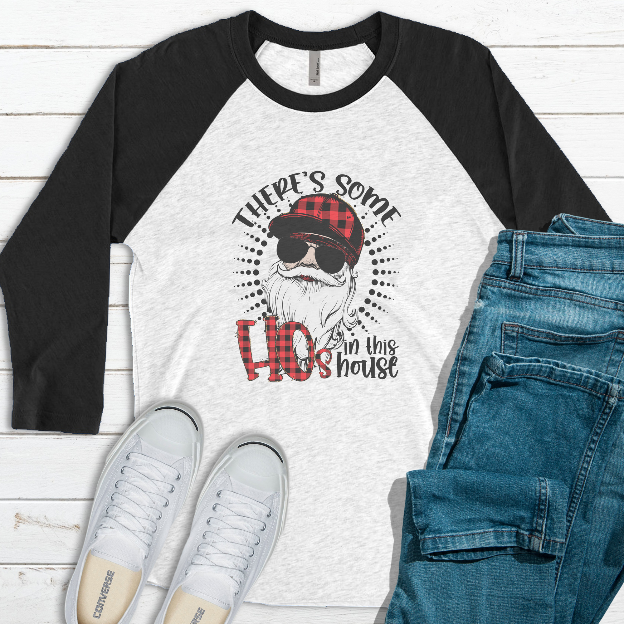 There's Some Hos In This House Raglan Tee
