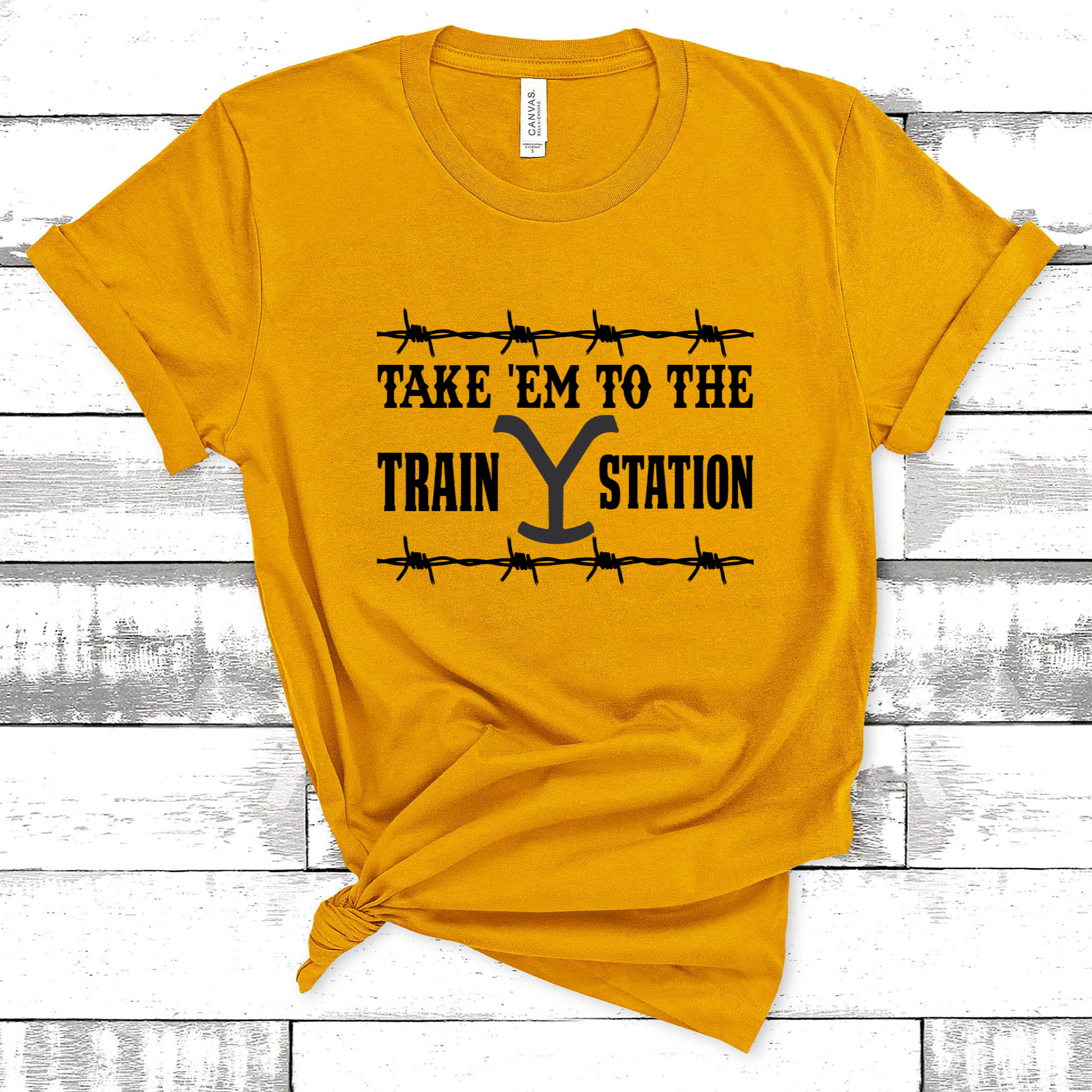 Take Em to the Train Station Yellowstone Tee