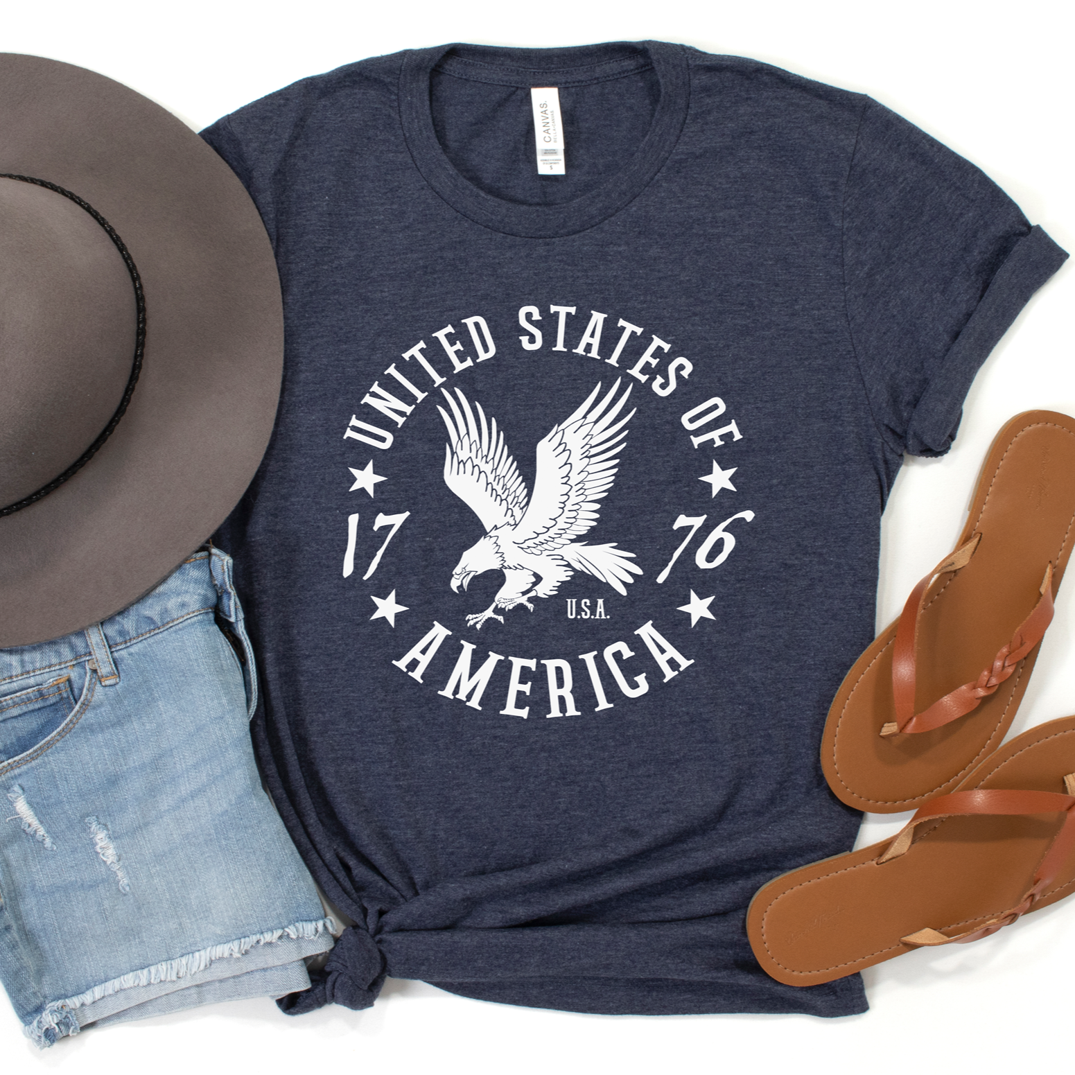 USA Vintage Eagle 1776 Tee