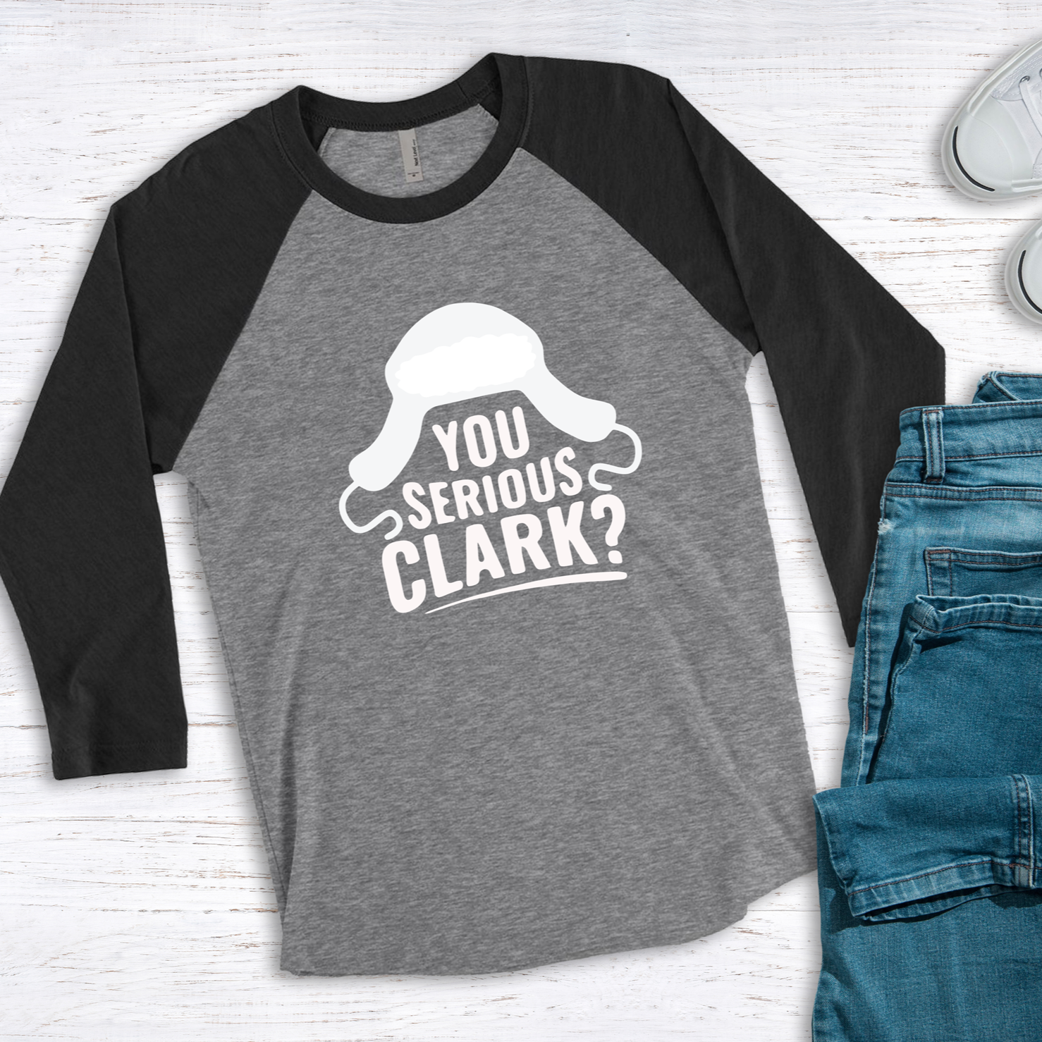 You Serious Clark Raglan Tee